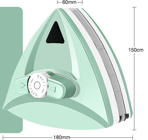 Double-sided Magnetic Glass Wiper Glass Wiper Artifact Triangular Glass Wiper