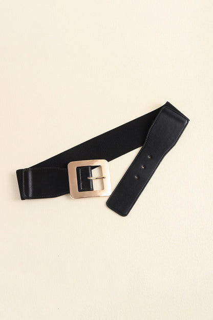 Alloy Buckle PU Leather Belt