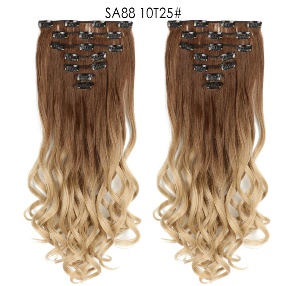 Long Curly Hair High Temperature Silk Curtain