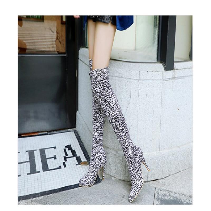 Stiletto High Heel Pointed Toe Over-the-knee Boots