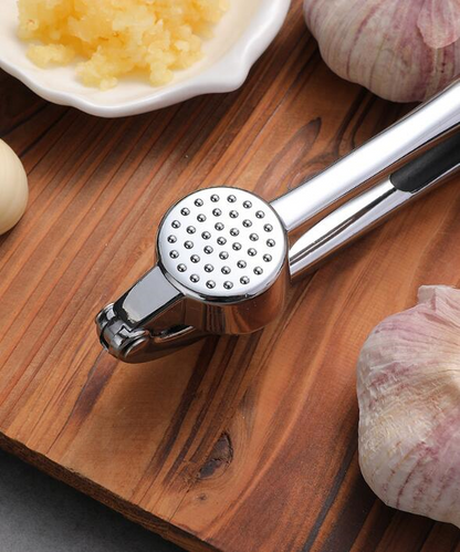 Stainless Steel Color Zinc Alloy Garlic Garlic Press Household Manual Thickening Garlic Masher Garlic Masher