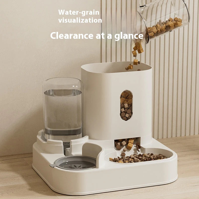 Automatic Cat Feeding Water Feeder Dog Bowl