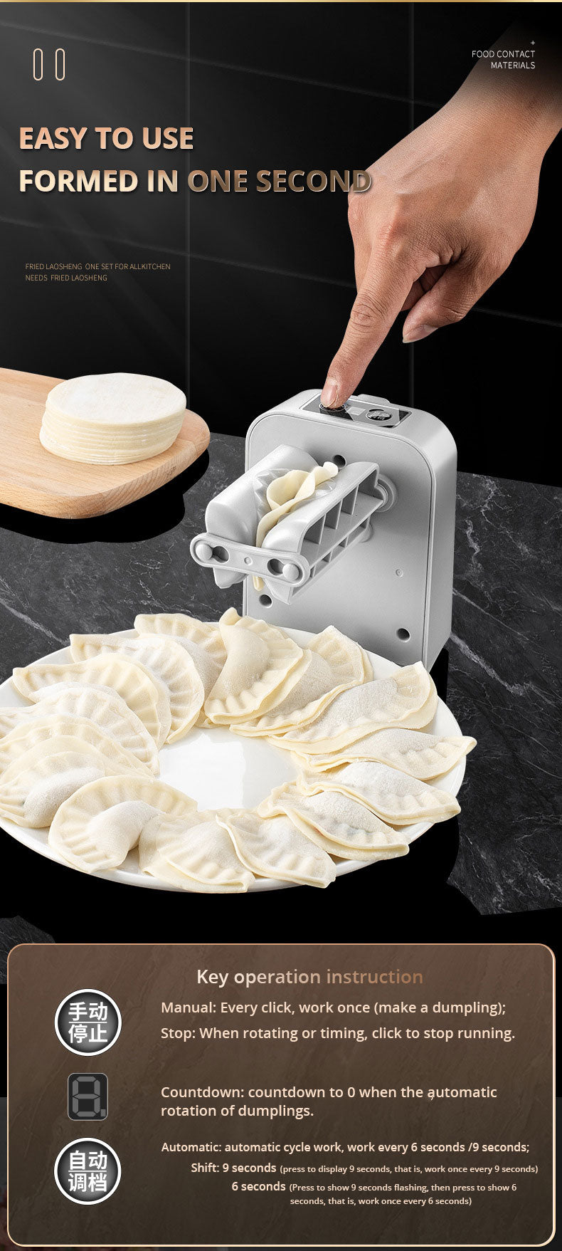 Electric Dumpling Making Tool Fully Automatic Dumpling Making Machine Lazy Dumpling Making Tool Dumpling Mold