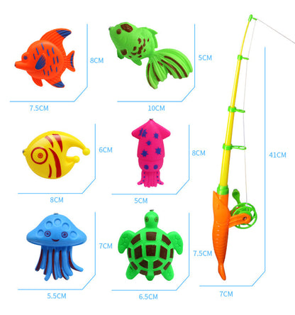 Baby Bathing, Playing And Fishing Toy Set