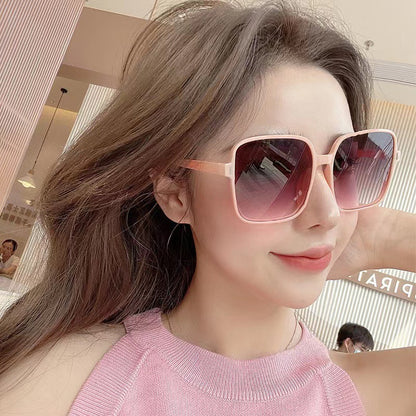 Oversized Frame Women Ins Fashion Sunglasses UV Protection