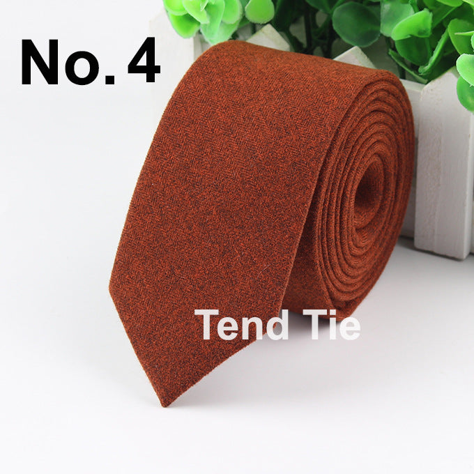 Men's Tie New Ultra-narrow Wool Elegant Atmosphere