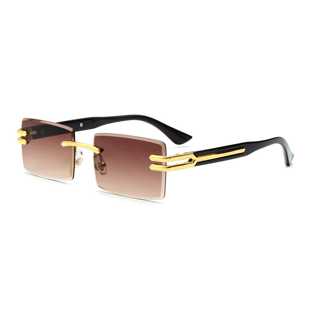 Square Fashion Sunglasses Without UV Protection