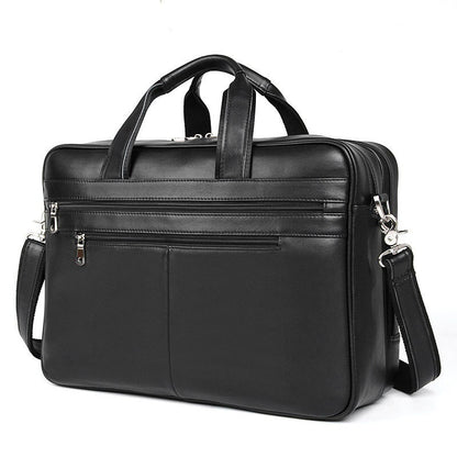 Leather Handbag Briefcase Napa Leather Comfortable Texture Men's Real-leather Bag