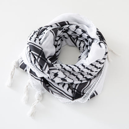 Men's Keffiyeh Jacquard Warp Knitting