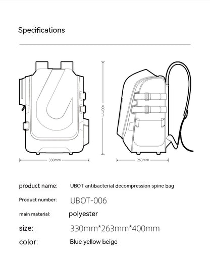 Extra Large Weight-reducing Breathable Waterproof Schoolbag