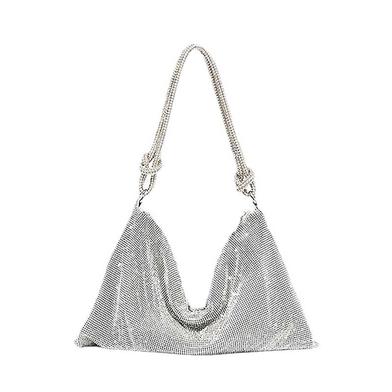 Women's Diamond Tote Dinner Rhinestone Underarm Bag