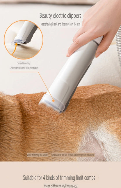 Pet Grooming Vacuum & Dog Grooming Kit with 2.3L Capacity Larger Pet Hair Dust Cup Dog Brush for Pet Hair Vacuum Cleaner