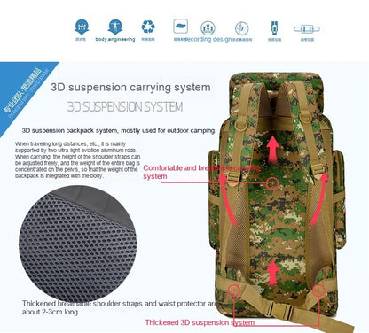 Camouflage Outdoor Mountaineering Backpack