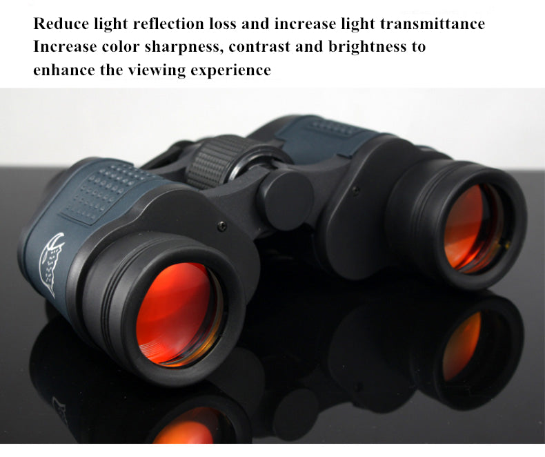 Telescope 60X60 Powerful Binoculars Hd High Magnification For Outdoor Hunting Optical Scopes Lll Night Vision Fixed Zoom