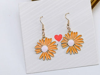 Temperament Little Daisy Earrings Korea Sweet Petal Flower Earrings