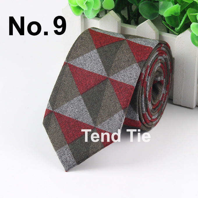 Men's Tie New Ultra-narrow Wool Elegant Atmosphere