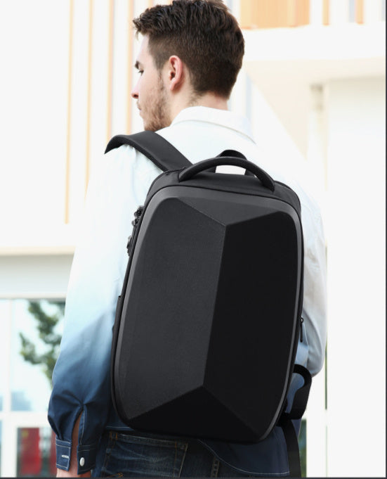 Men's Business Casual Password Lock Anti-theft Backpack Business Trip Travel Laptop Bag Student Schoolbag