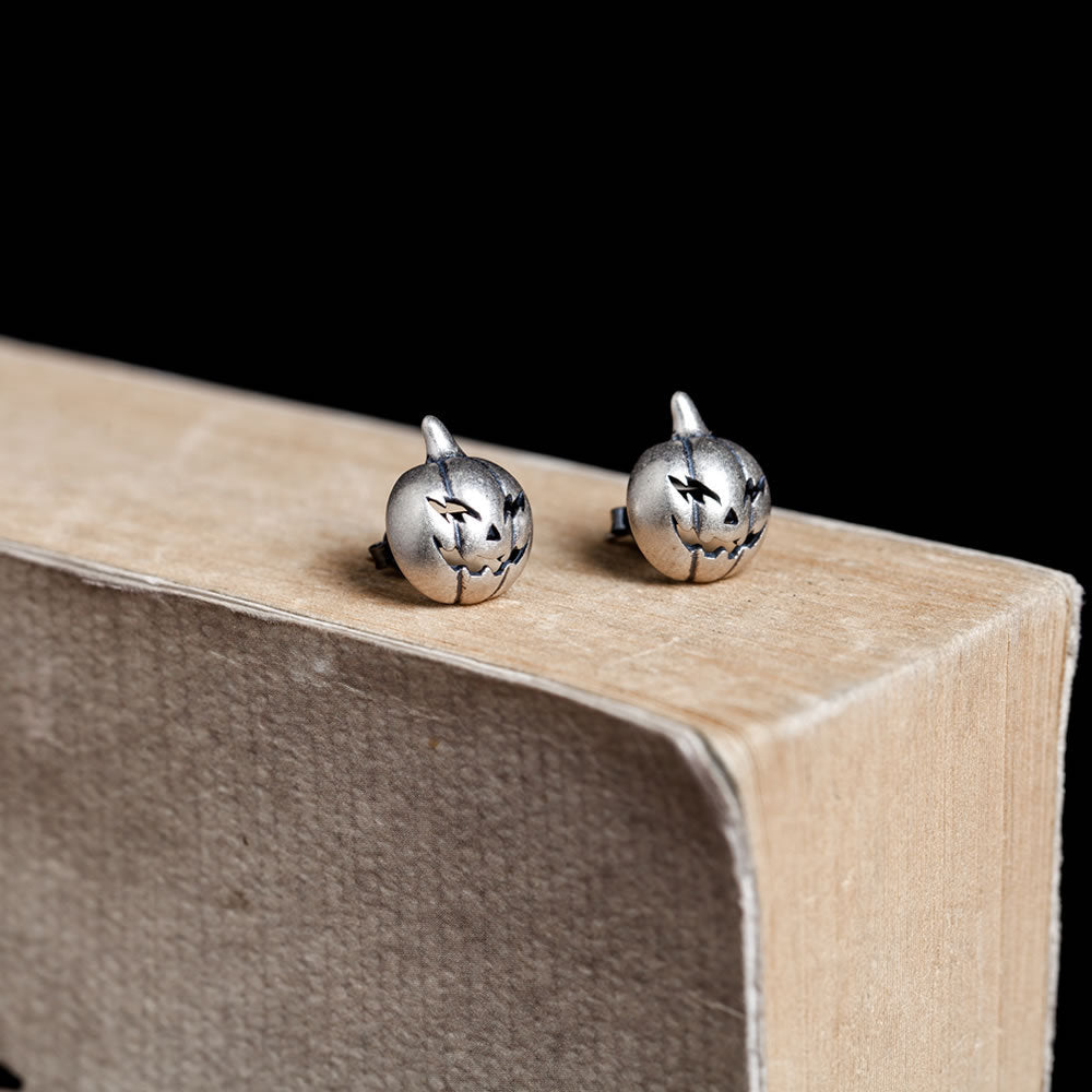 Halloween Pumpkin Head Stud Earrings