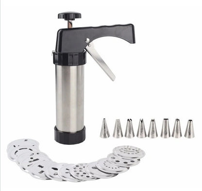 Cookie Gun Squeeze Cookie Machine Cream Laminating Gun Laminating Nozzle Dissolving Beans Baking Tools Home Set Mold