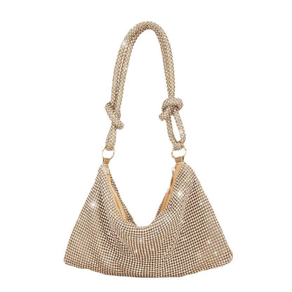 Women's Diamond Tote Dinner Rhinestone Underarm Bag