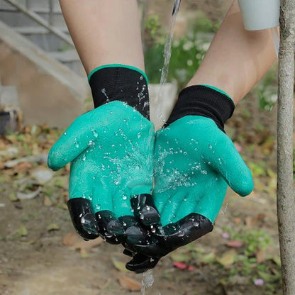 Garden Gloves With Claws Waterproof Garden Gloves For Digging Planting Breathable Gardening Gloves For Yard Work