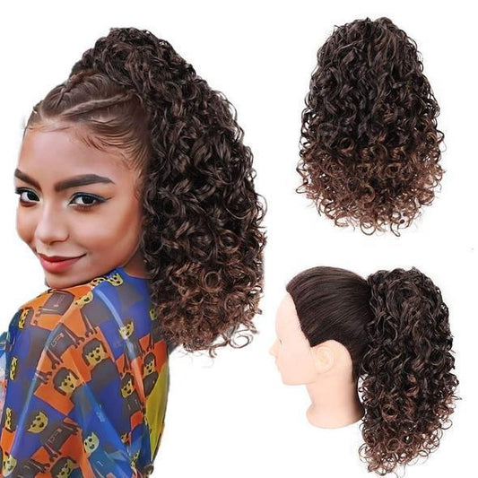 Curly Stretch Mesh Hair Bag Wig