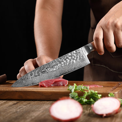 Damascus Steel Hand Kitchen Knife