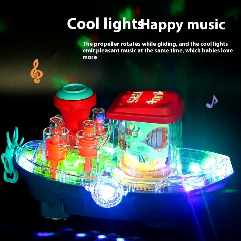 Children's Toy Transparent Body Simulation Siren Sound Children's Electric Toy