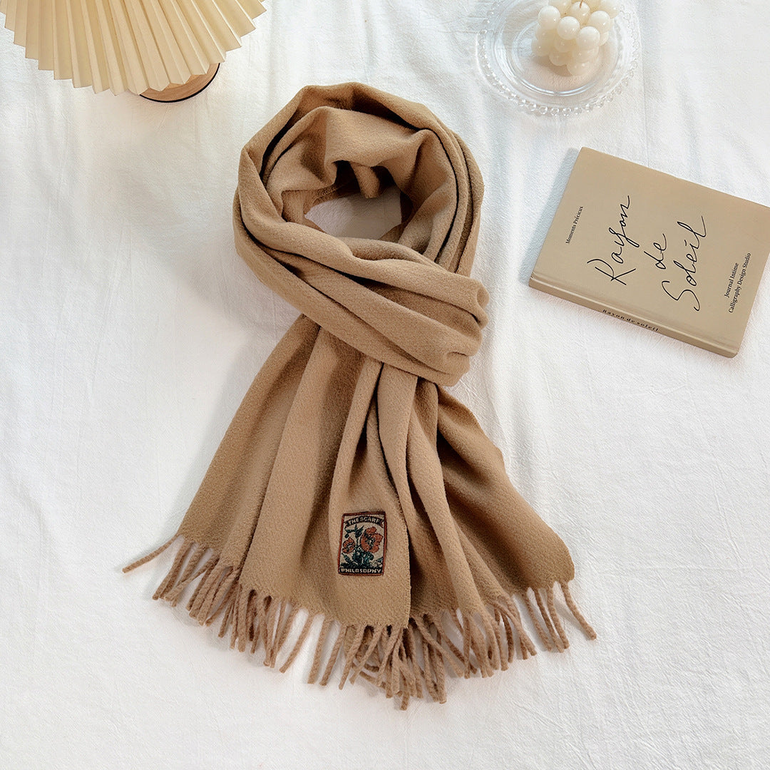 Women's Korean-style All-match Monochrome Scarf