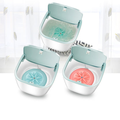 Household Small Laundry Bucket Mini Turbo Table Washing Machine Student Dormitory Underwear Socks Washer