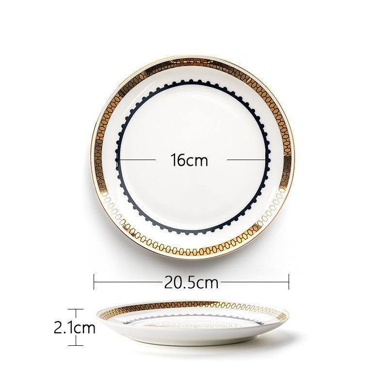 Light Luxury Western Tableware Plate Set Nordic