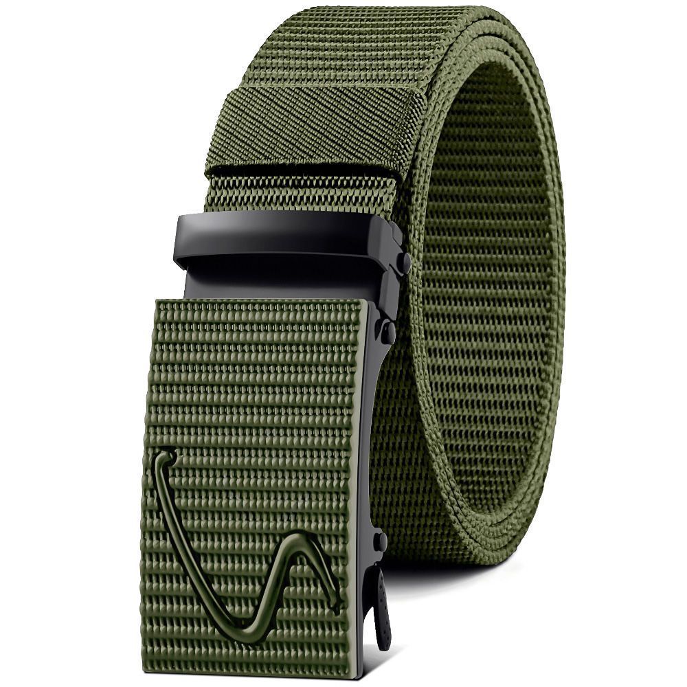 Nylon Waistband Men's Automatic Buckle Outdoor Canvas Belt