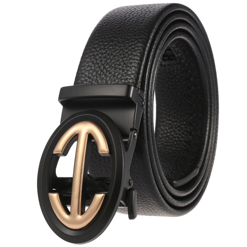 Automatic Buckle Men's Casual Business Belt