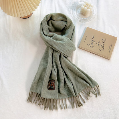 Women's Korean-style All-match Monochrome Scarf