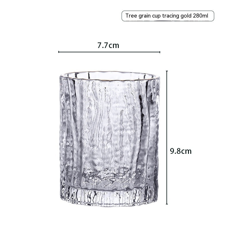 Japanese-style Creative Wine Glass Tree Pattern Cup Crystal Glass