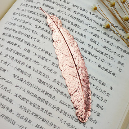 Metal Feather Bookmark Chinese Style Gifts Ornament Pendant