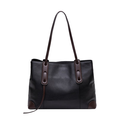 Women's One-shoulder Large Capacity High-grade Sense Leather Handbag