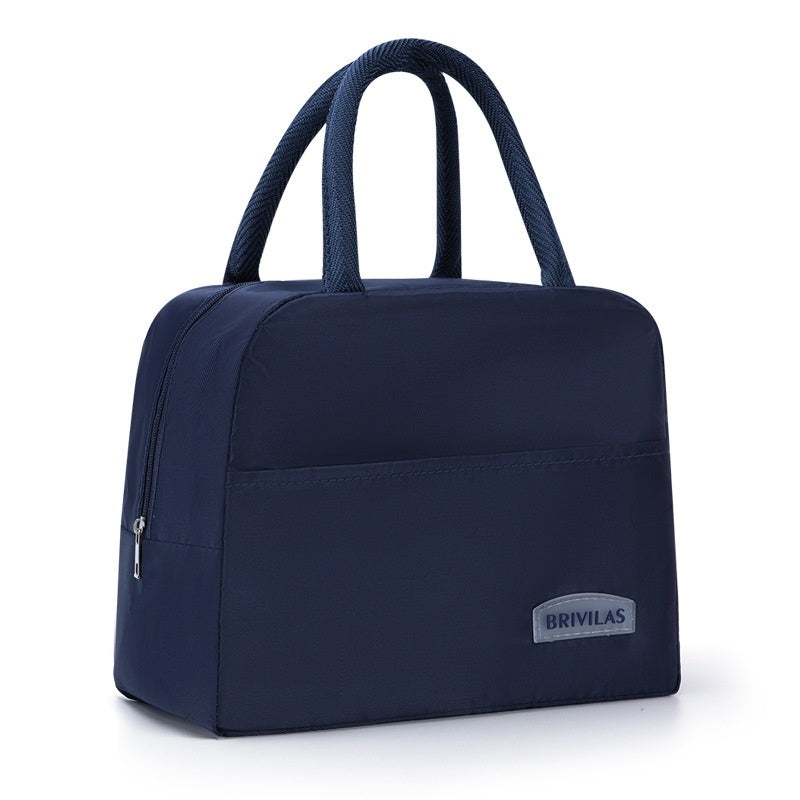 Twill Lunch Bag Office Worker Portable Insulated Bag