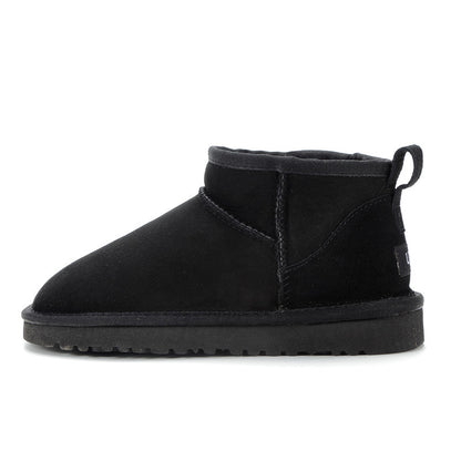 Super Short Snow Boots Sheepskin Leather Leather Bread Shoes Short Boots