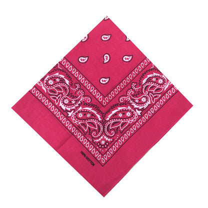 55cm Cotton Cashew Flower Square Scarf Printed Bandanna