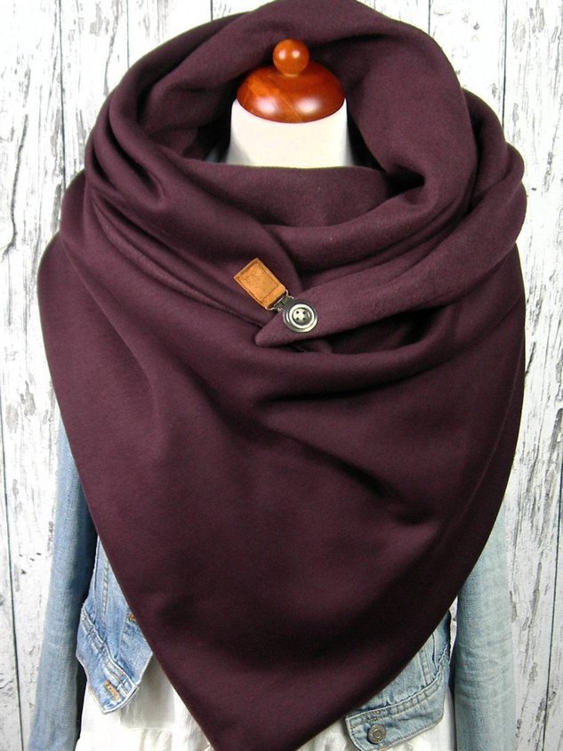 Women's Fashion Leisure Warm Clip Scarf