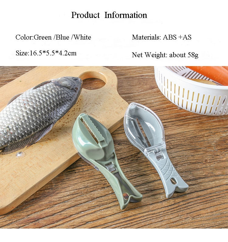 Fish Skin Brush Scraping Fish Scale Brush Grater Quick Disassembly Fish Knife Cleaning Peeling Skin Scraper Scraper Fish Scaler Kitchen Tools