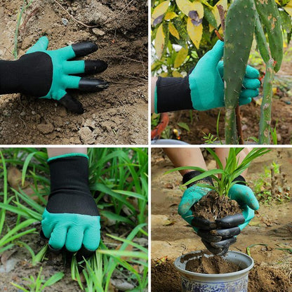 Garden Gloves With Claws Waterproof Garden Gloves For Digging Planting Breathable Gardening Gloves For Yard Work