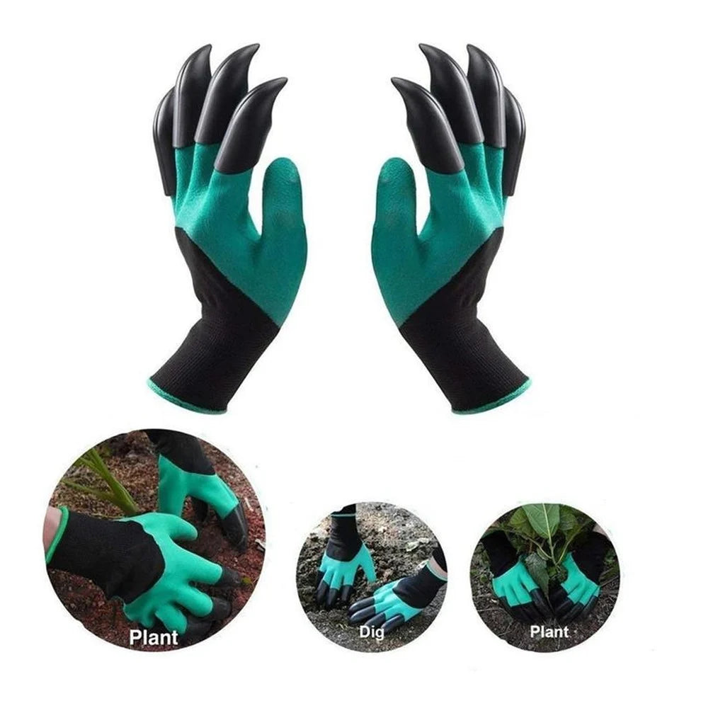 Garden Gloves With Claws Waterproof Garden Gloves For Digging Planting Breathable Gardening Gloves For Yard Work