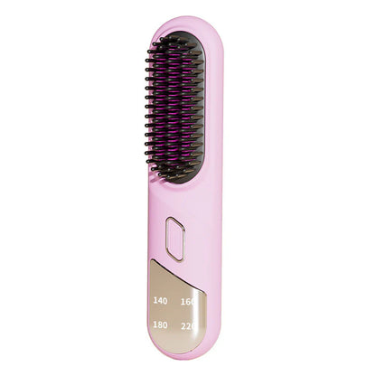 Wet Dry Hair Straightener Cordless Hair Straightener Brush With Fast Heating Negative Ions For Fluffy Curly Hair For Electric