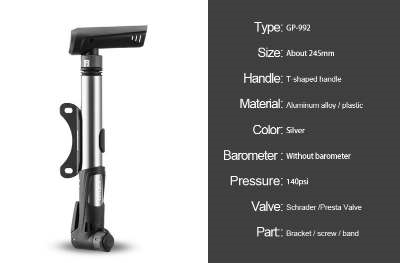 High-pressure bicycle pump