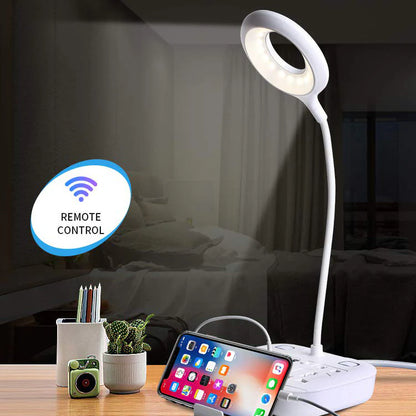 USB LED Desk Lamp Adjustable Table Lamp Light With Remote Control Eye-Caring Dimmable Office Lamp Home Decor