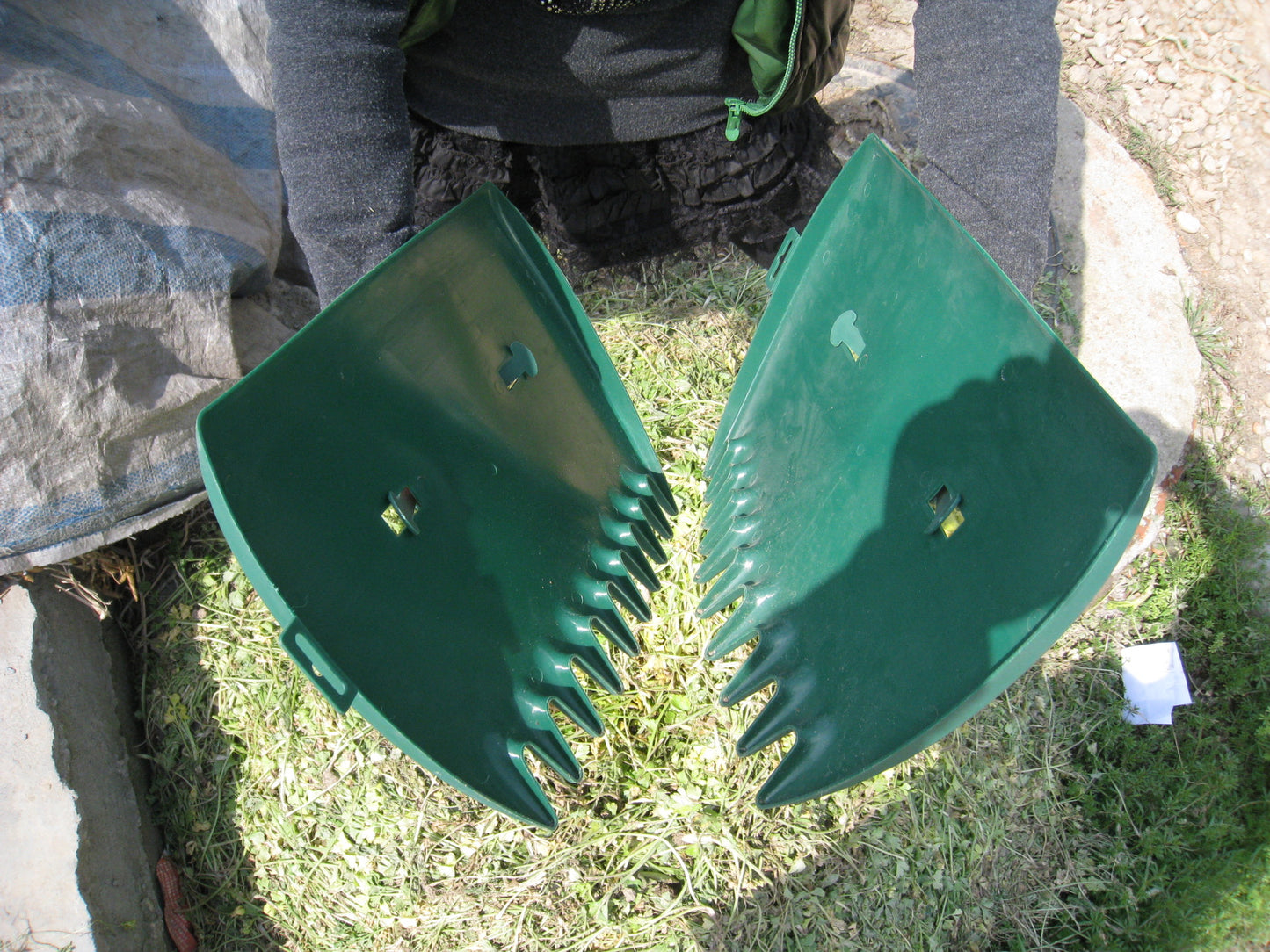 Leaf Rake Scoops Cleaning Rubbish Leaf Collector Grabs With Leaf Claws For Weed Picking Up Hand Harken Reiniging Gereedschap