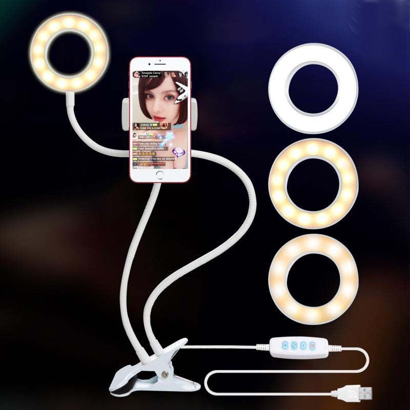 LED Selfie Ring Light for Live Adjustable Makeup Light-8cm Stand