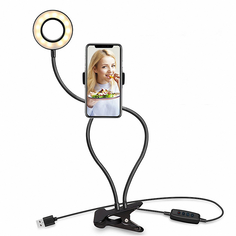 LED Selfie Ring Light for Live Adjustable Makeup Light-8cm Stand